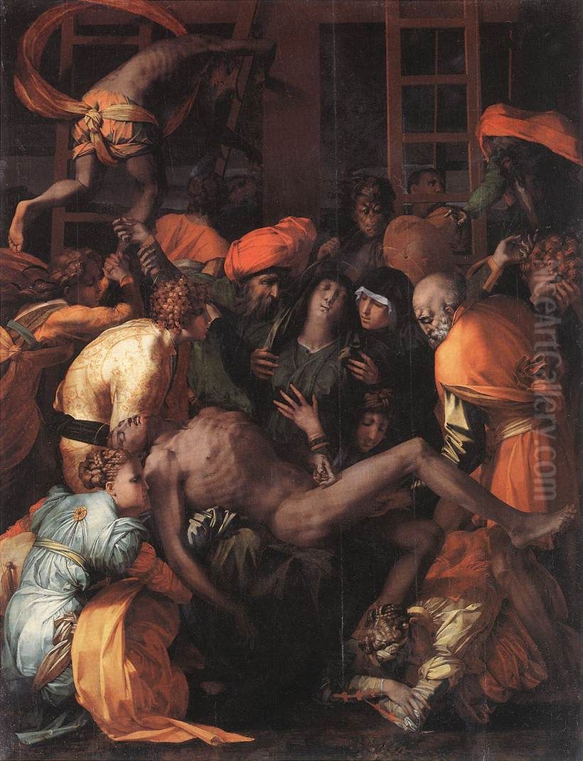 Deposition from the Cross Oil Painting by Rosso Fiorentino