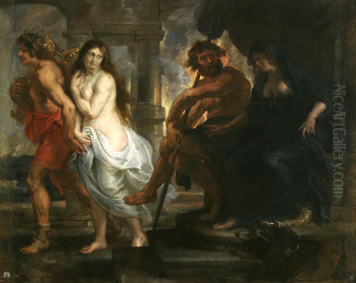 Orpheus and Eurydice Oil Painting by (studio of) Rubens, Peter Paul