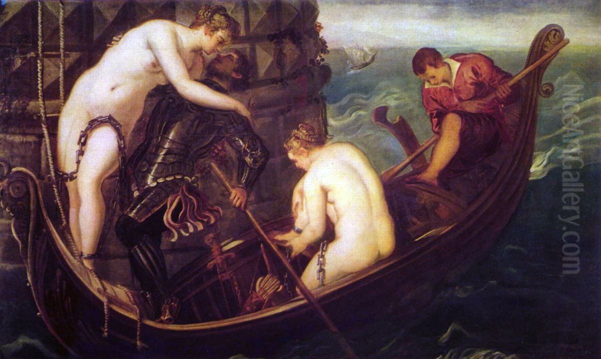 The Liberation of Arsinoe Oil Painting by Jacopo Tintoretto