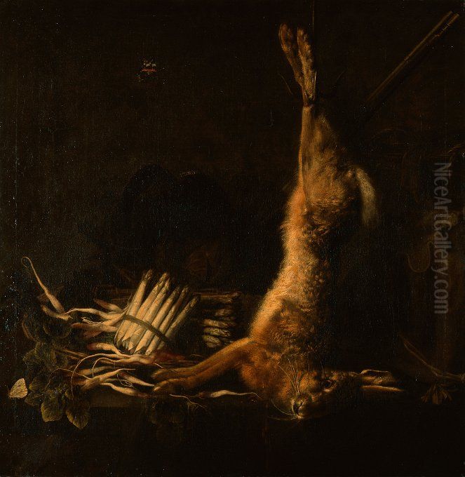 Still Life with a hare Oil Painting by 'the other' Jan van Kessel