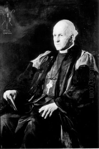 Cosmo Gordon Lang (1864-1945), Baron Lang of Lambeth, Scholar (1882), Honorary Fellow (1928), Archbishop of York (1908-1928), Archbishop of Canterbury (1928-1942) Oil Painting by Philip de Laszlo