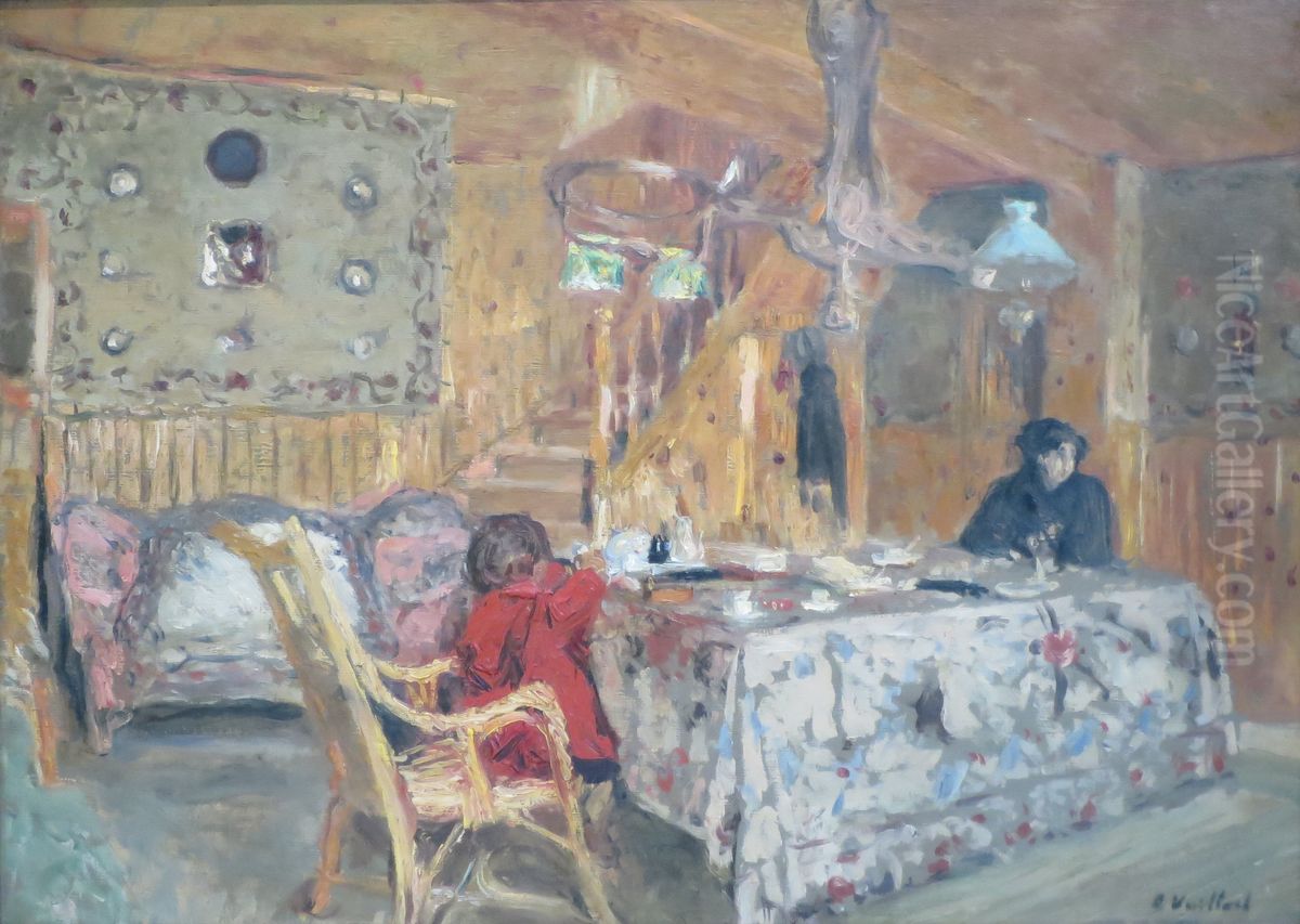 The Pitch Pine Room Oil Painting by Jean-Edouard Vuillard