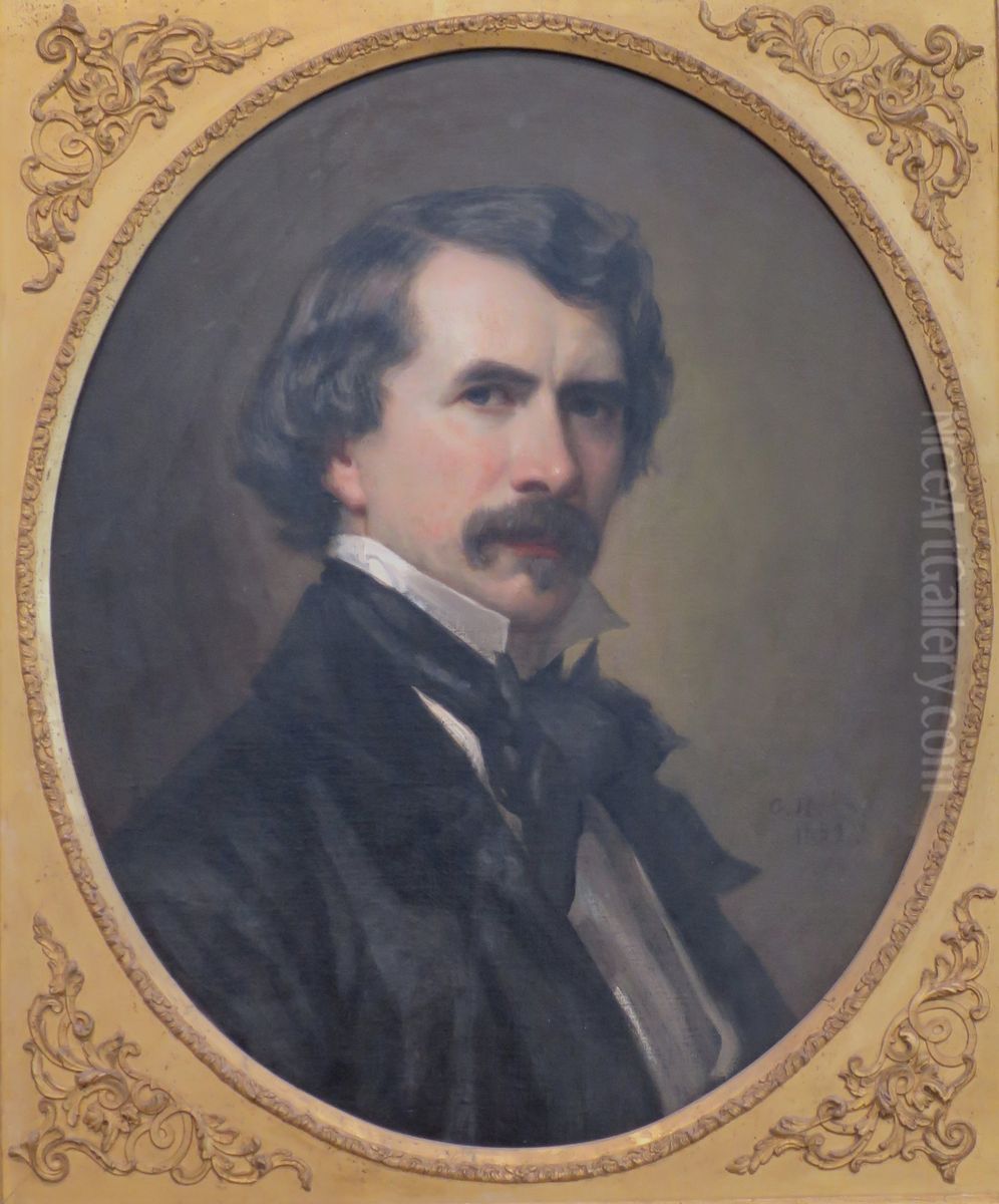 Self-portrait Oil Painting by George Peter Alexander Healy