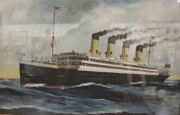 Titanic Oil Painting by Harry J. Jansen