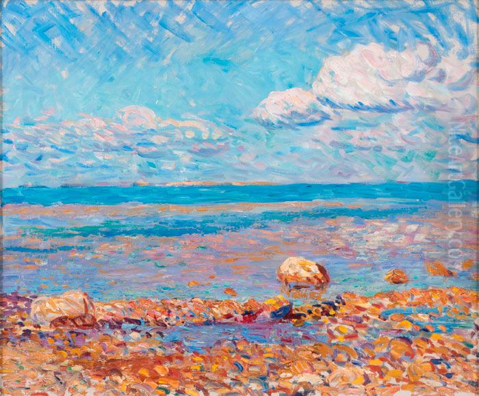 Wickford, Low Tide Oil Painting by William James Glackens