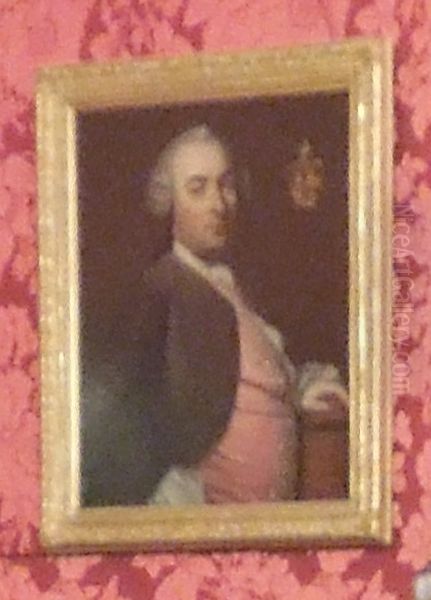 Portrait of Jan Frederik Bachman (1720-1774) Oil Painting by Tibout Regters