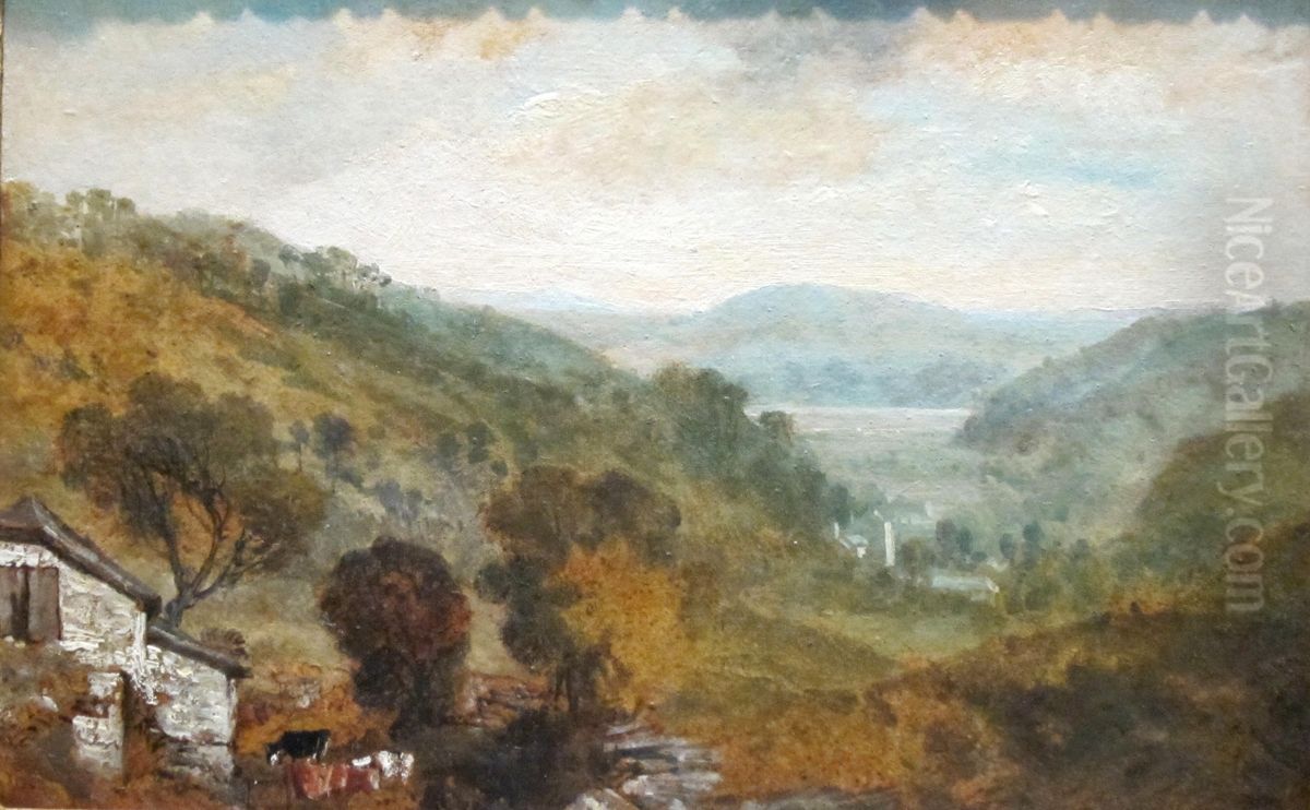 View in Devonshire Oil Painting by J. M. W. Turner