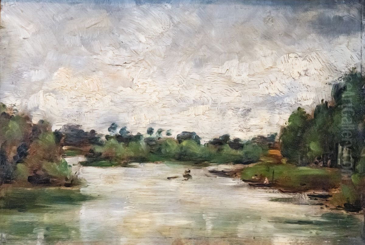 Banks of the Garonne Oil Painting by Henri Rachou