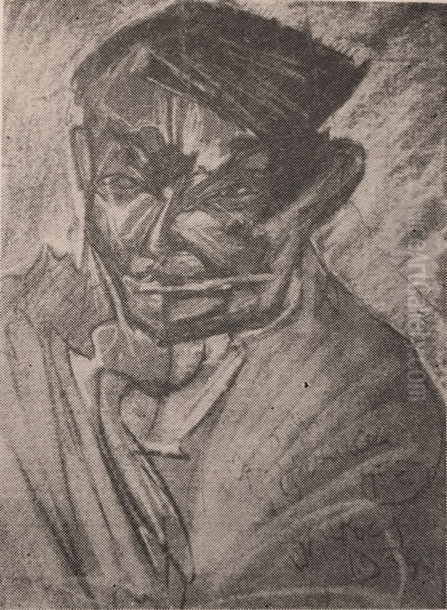 Portret Stefana Jaracza Oil Painting by Stanislaw Ignacy Witkiewicz (Witkacy)