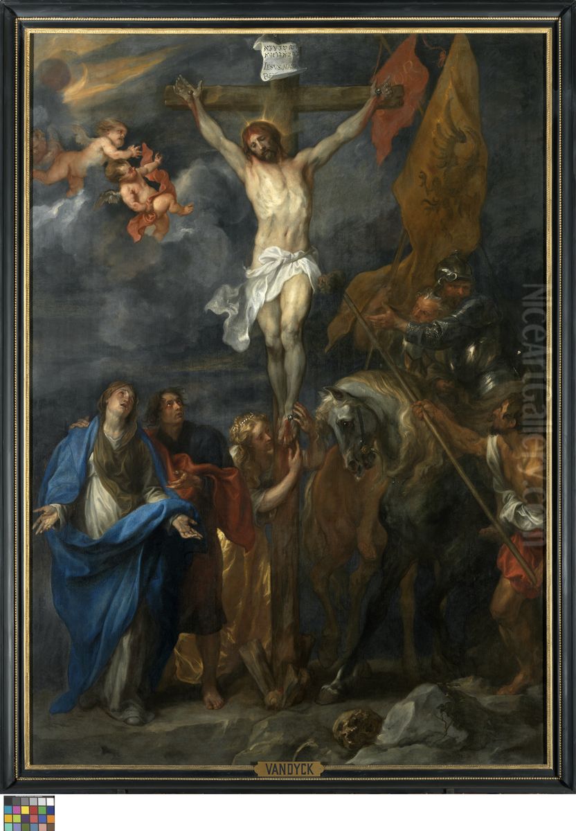 Christ on the cross or christ with the the sponge Oil Painting by Sir Anthony Van Dyck