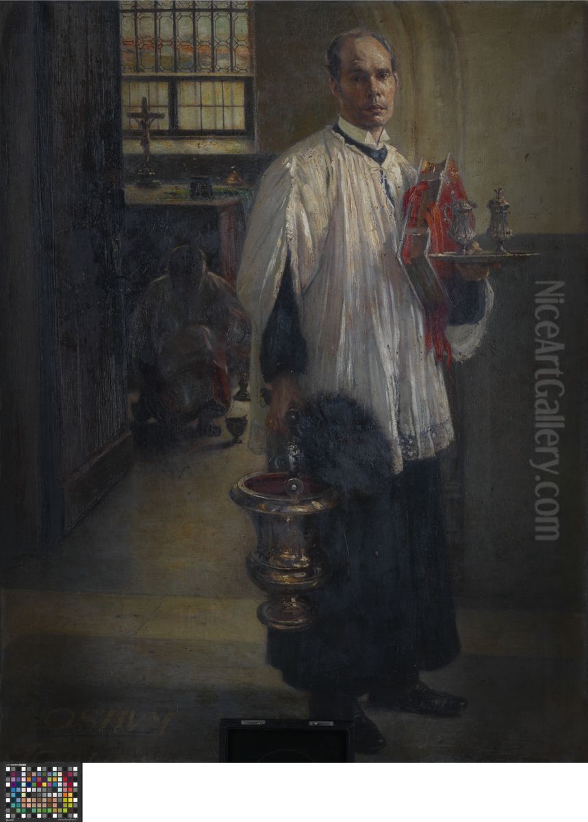 The sacristan Oil Painting by Theo Van Doormael