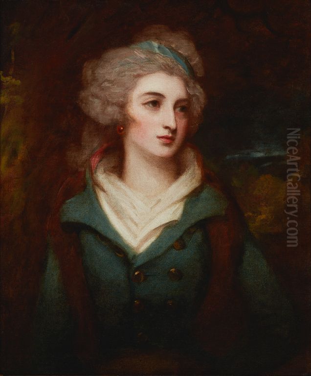 Miss Grace Ashburner Oil Painting by George Romney