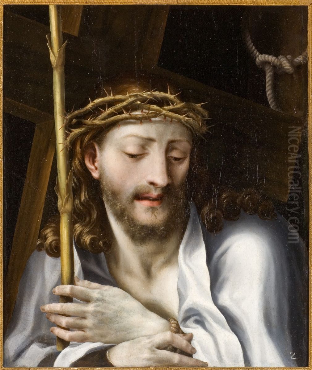 Le Christ au roseau Oil Painting by Lelio Orsi