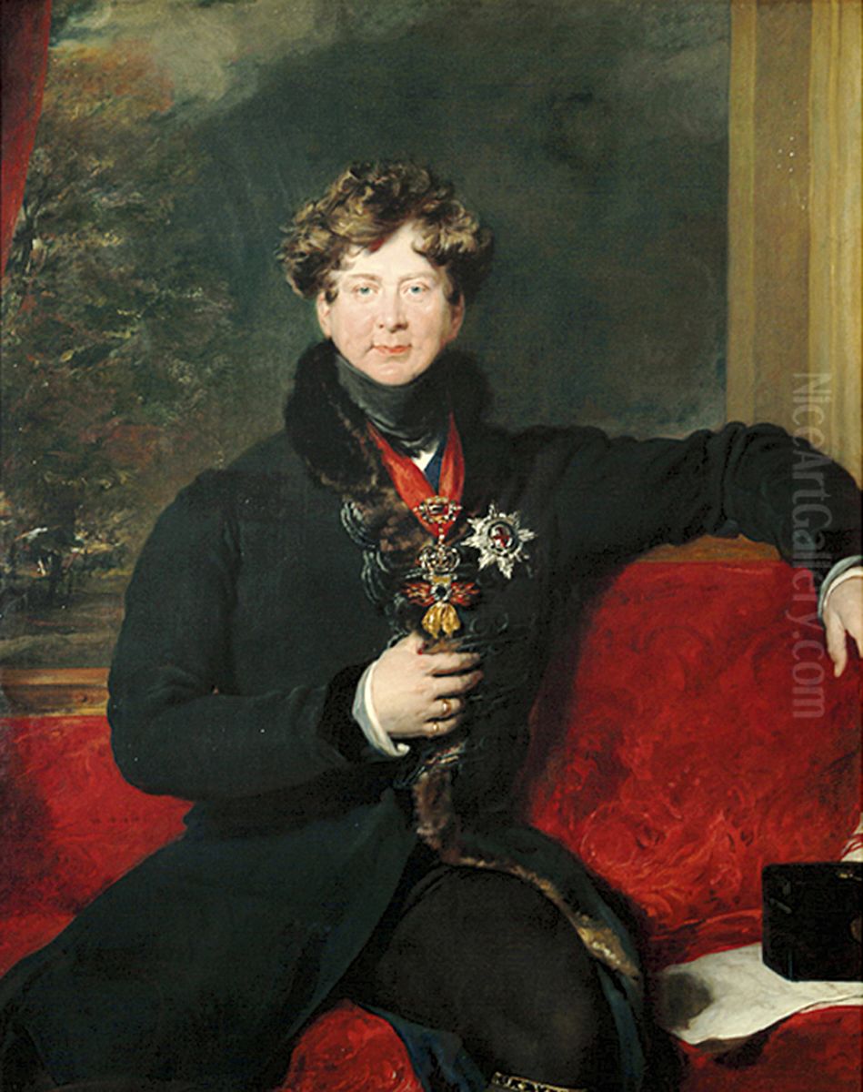 King George IV Seated, in Morning Dress Oil Painting by Thomas Lawrence