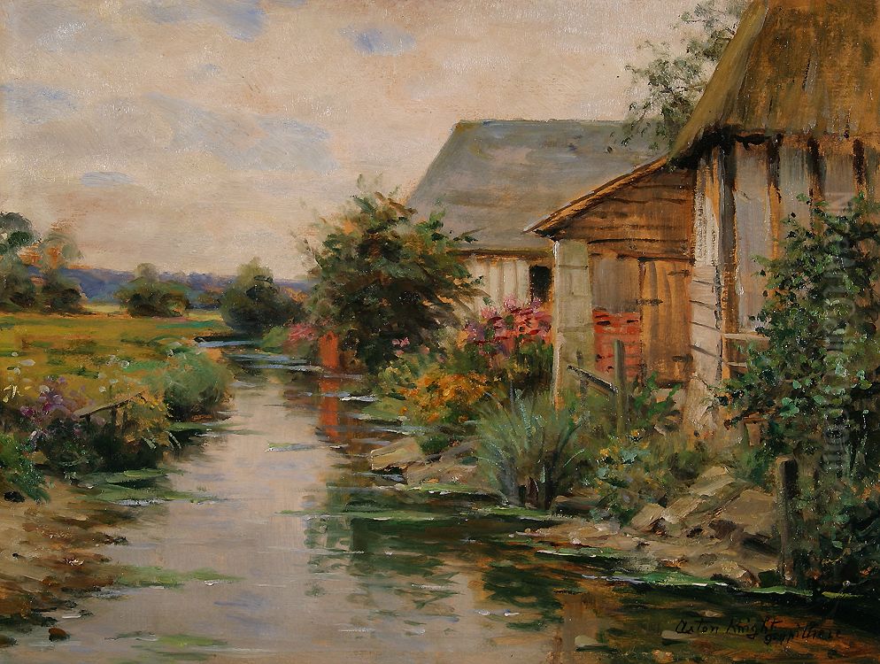 Goupilliere, France Oil Painting by Louis Aston Knight