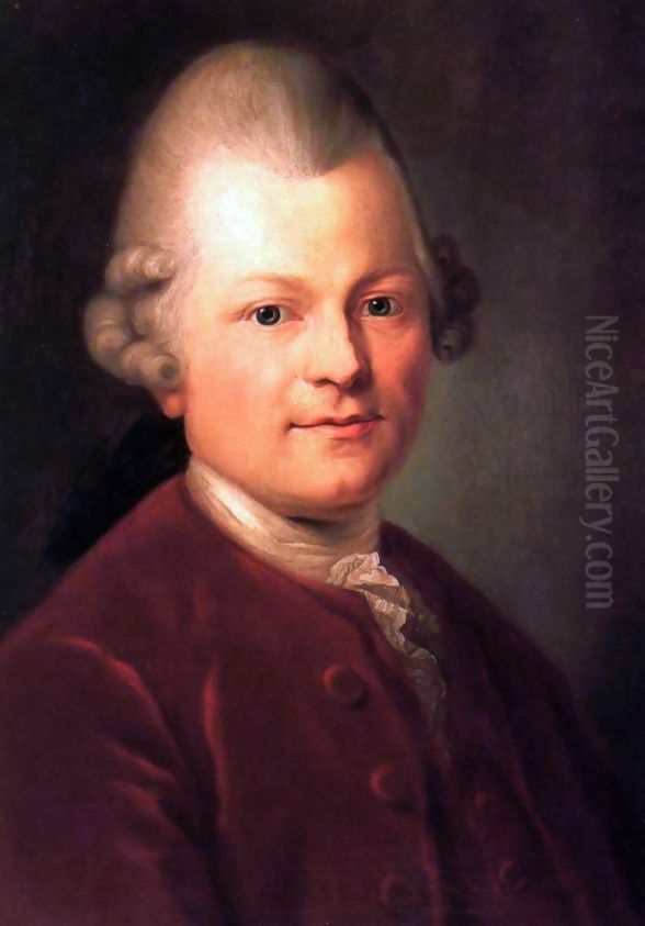 Gotthold Ephraim Lessing Oil Painting by Anton Graff