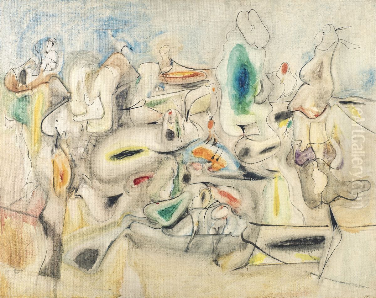 Good Afternoon, Mrs. Lincoln Oil Painting by Arshile Gorky