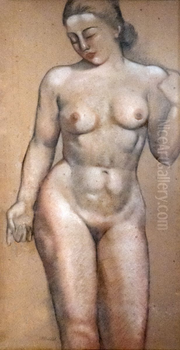 Woman study Oil Painting by Aristide Maillol