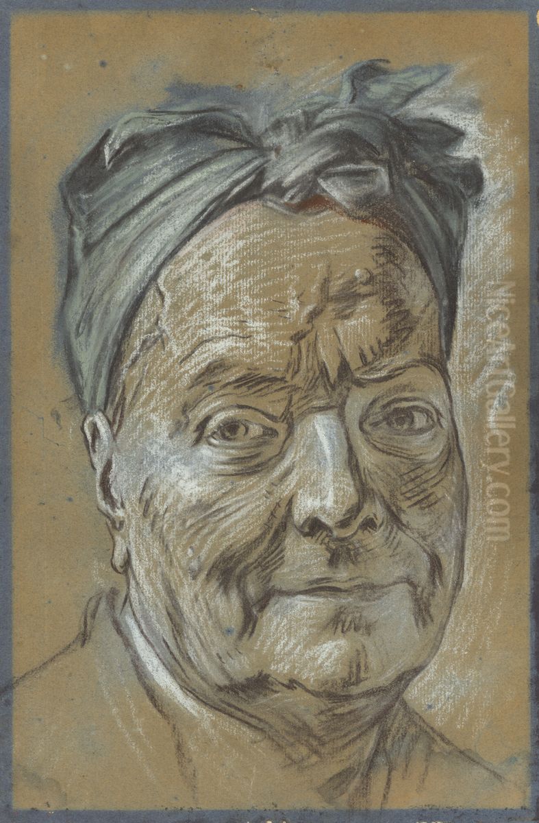 Portrait of Louis de Silvestre Oil Painting by Maurice Quentin de La Tour