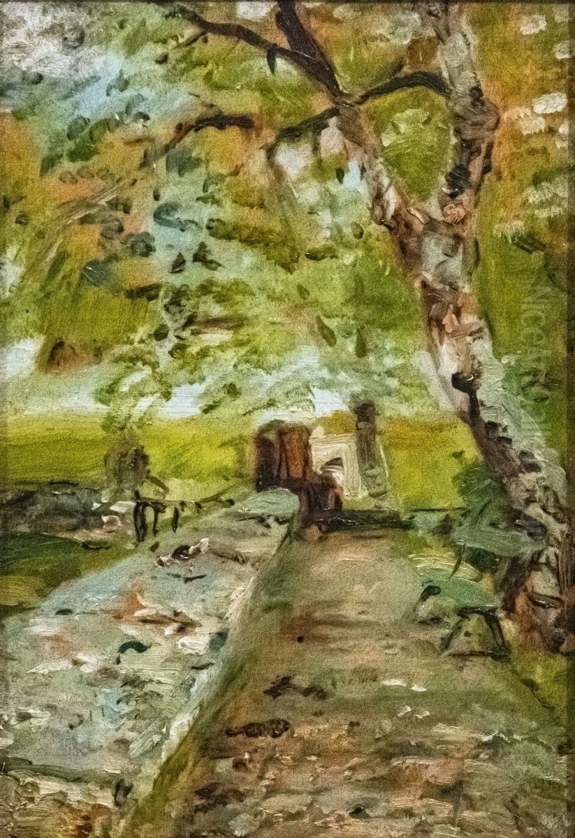 Chateau du Bosc, the terrace Oil Painting by Henri De Toulouse-Lautrec