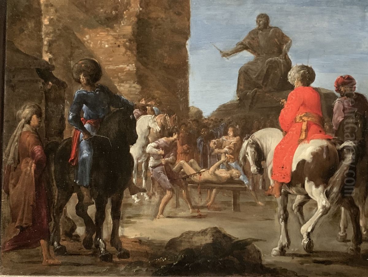 The Martyrdom of the Prophet Isaiah Oil Painting by Leonaert Bramer