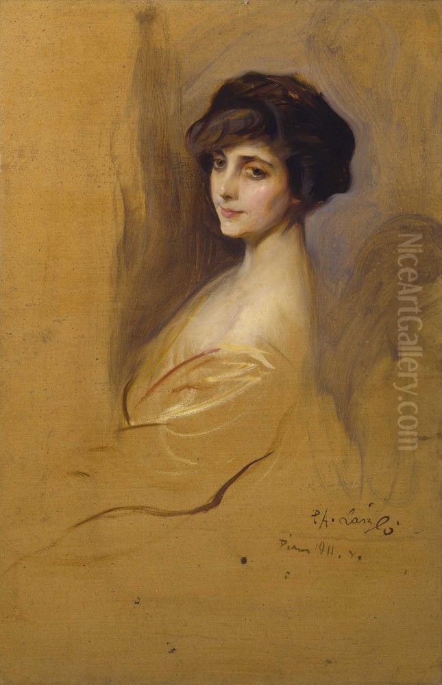 Madame Max Jaunez Oil Painting by Philip de Laszlo