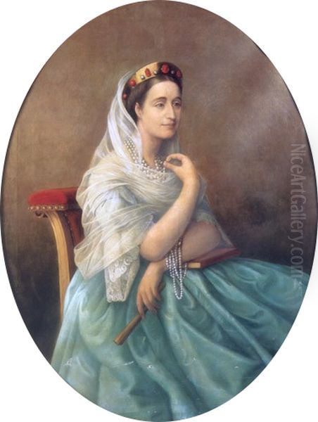 L'Imperatrice Eugenie Oil Painting by Gustave Le Gray