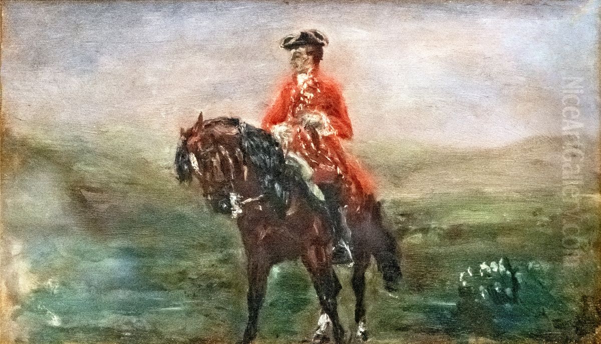 Rider in 18th century costume Oil Painting by Henri De Toulouse-Lautrec