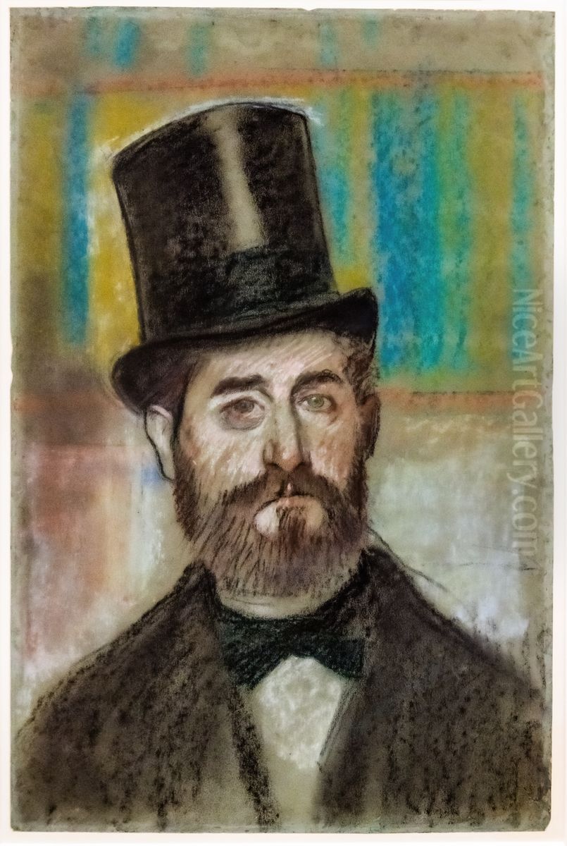 L'Homme au gibus Oil Painting by Edgar Degas