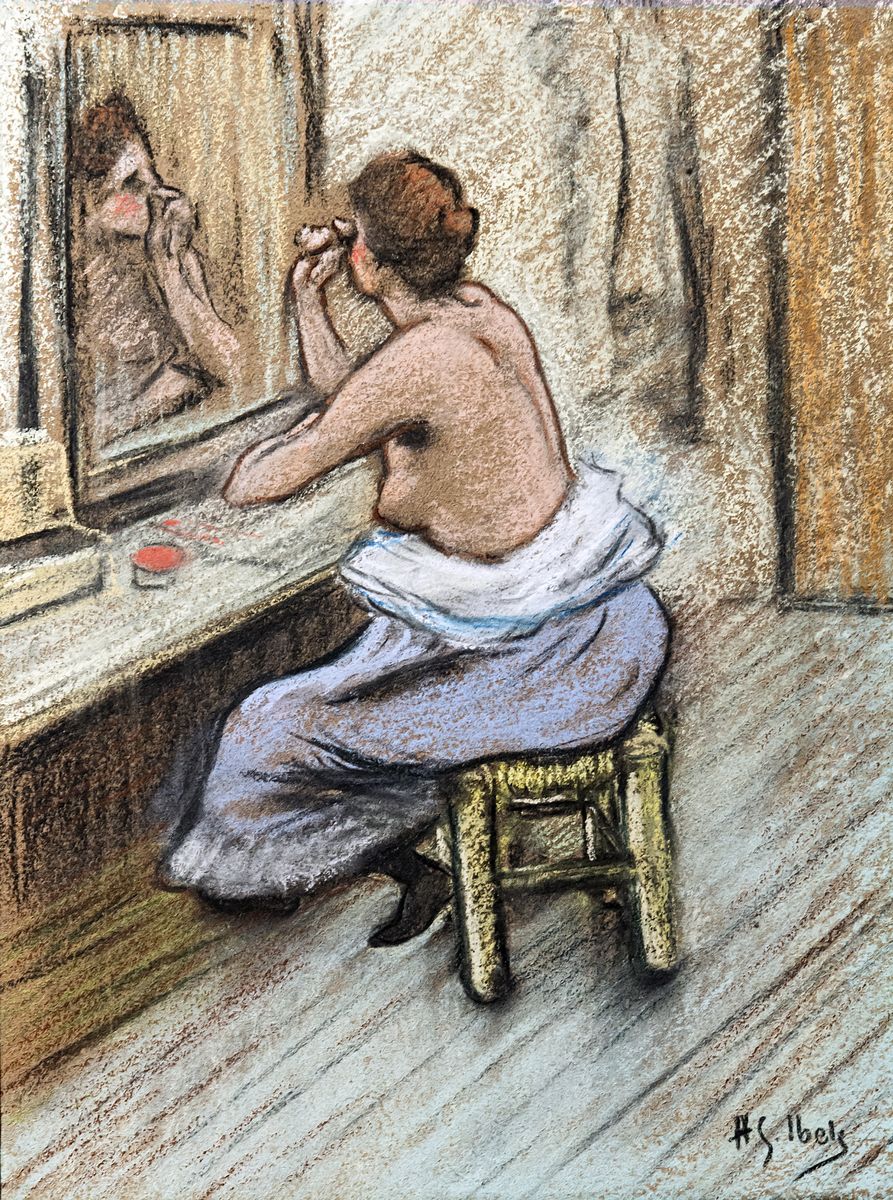 Lies, score page. Oil Painting by Henri Gabriel Ibels