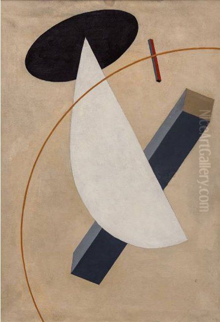 Proun Vrashchenia Oil Painting by Eliezer Markowich Lissitzky