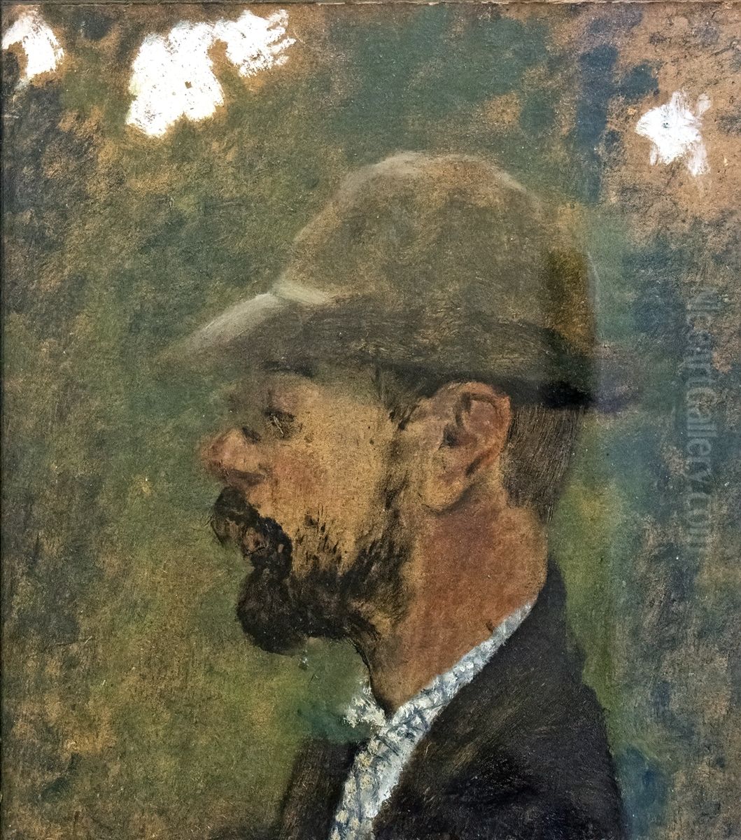 Profil de Toulouse Lautrec Oil Painting by Jean-Edouard Vuillard