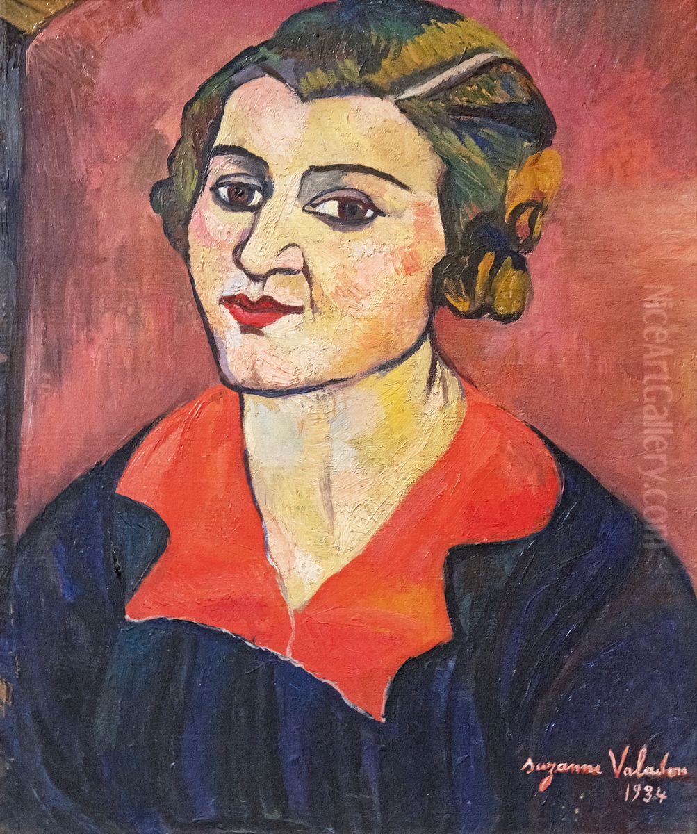 Portrait d'une femme Oil Painting by Suzanne Valadon
