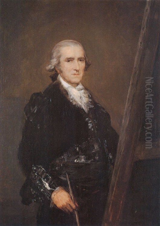 Portrait of Francisco Bayeu Oil Painting by Francisco Goya Fuendetodos