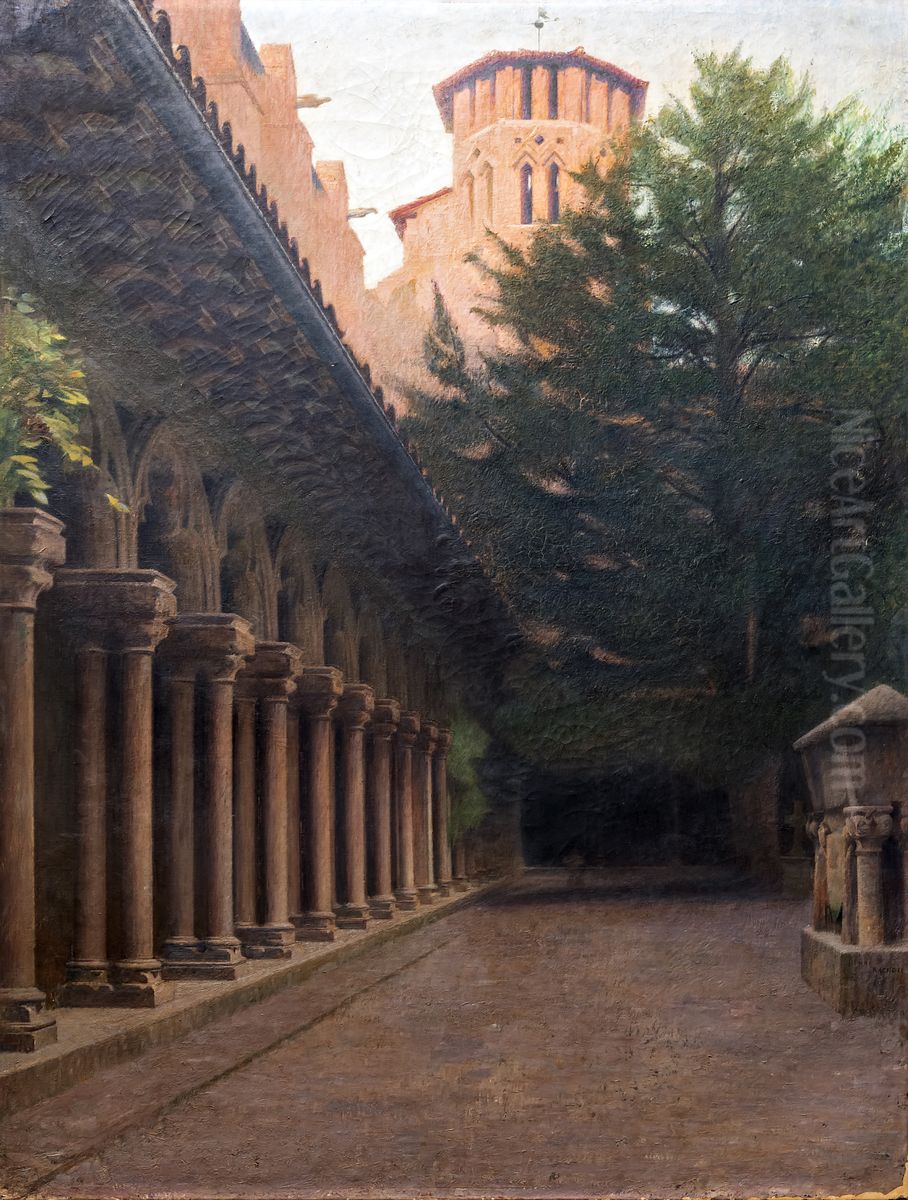 Le Cloitre des Augustins Oil Painting by Henri Rachou