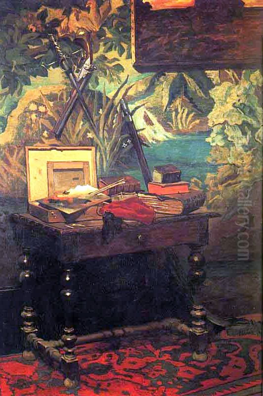 Corner of a Studio Oil Painting by Claude Oscar Monet