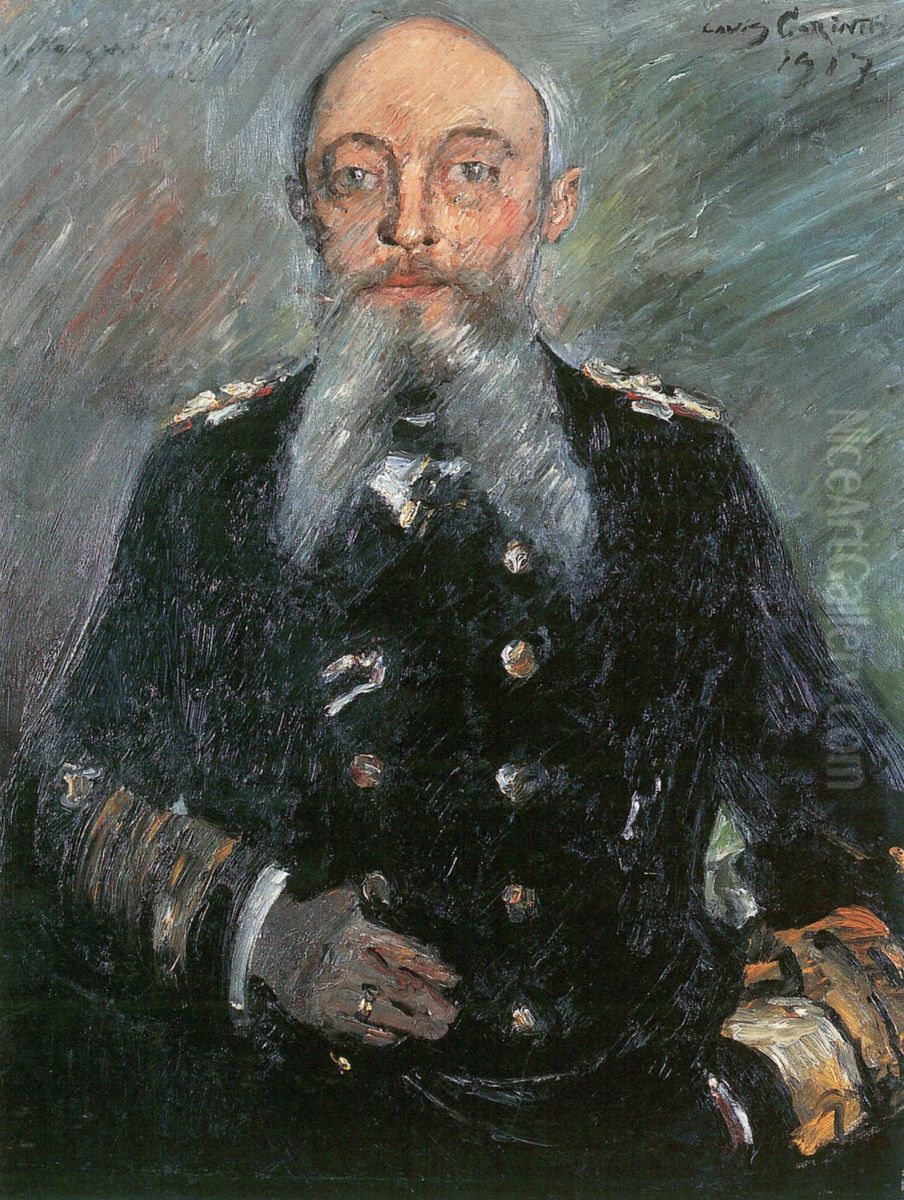 Grossadmiral Alfred von Tirpitz Oil Painting by Lovis (Franz Heinrich Louis) Corinth