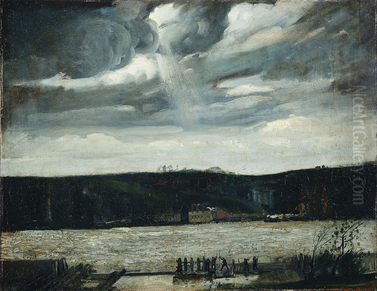 Coming Squall Oil Painting by George Wesley Bellows