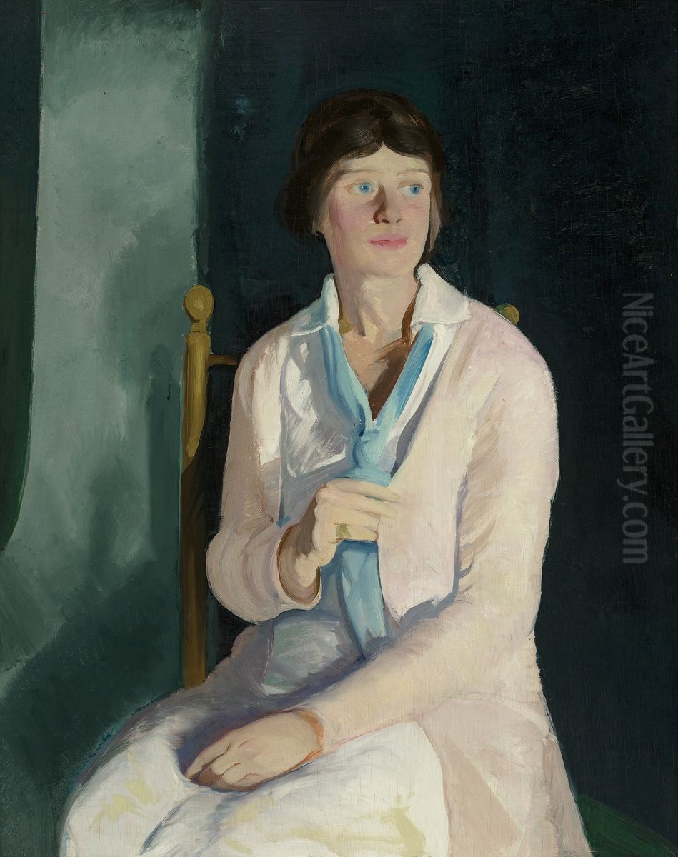 Portrait of Florence Budd Oil Painting by George Wesley Bellows