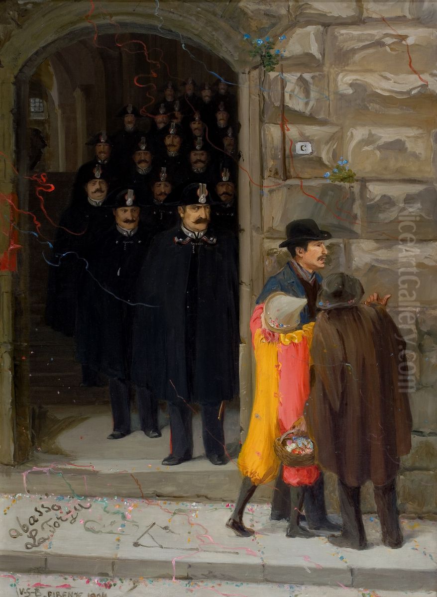 Carnival in Florence Oil Painting by Venny Soldan-Brofeldt