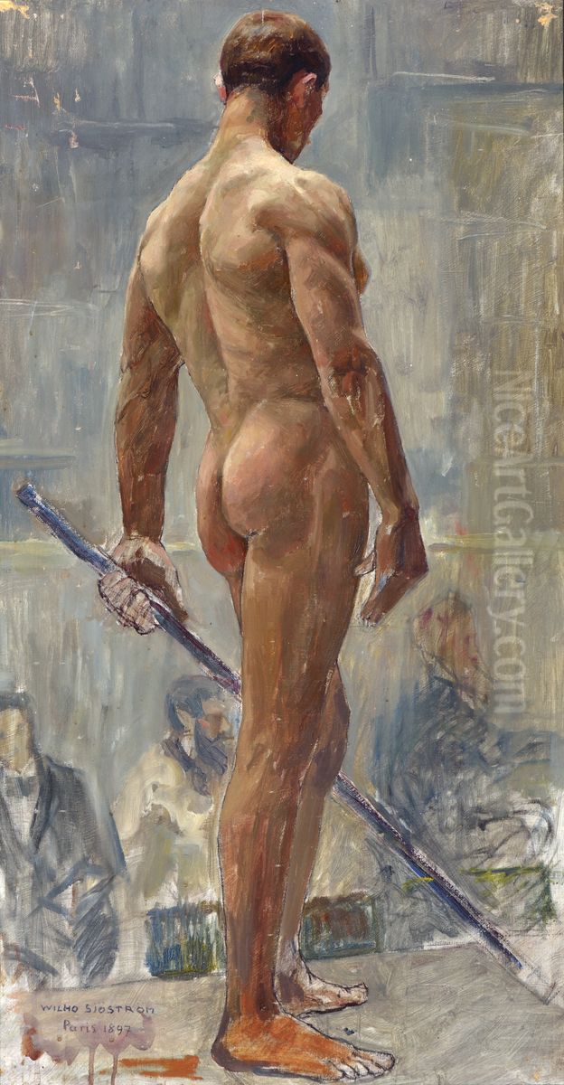 Alaston miesmalli Oil Painting by Vilho Sjostrom