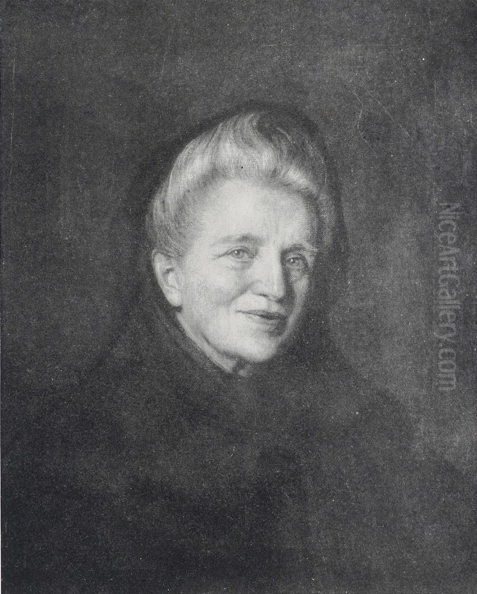 Damenbildnis Oil Painting by Rudolf Hirth Du Frenes