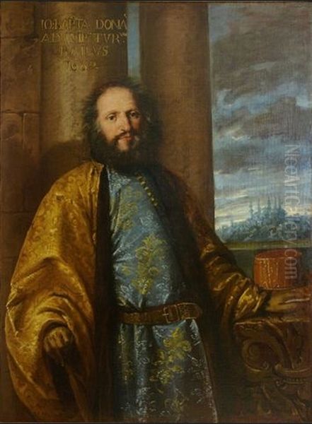 Portrait of Giambattista Dona dressed as a bailiff Oil Painting by Pietro Liberi