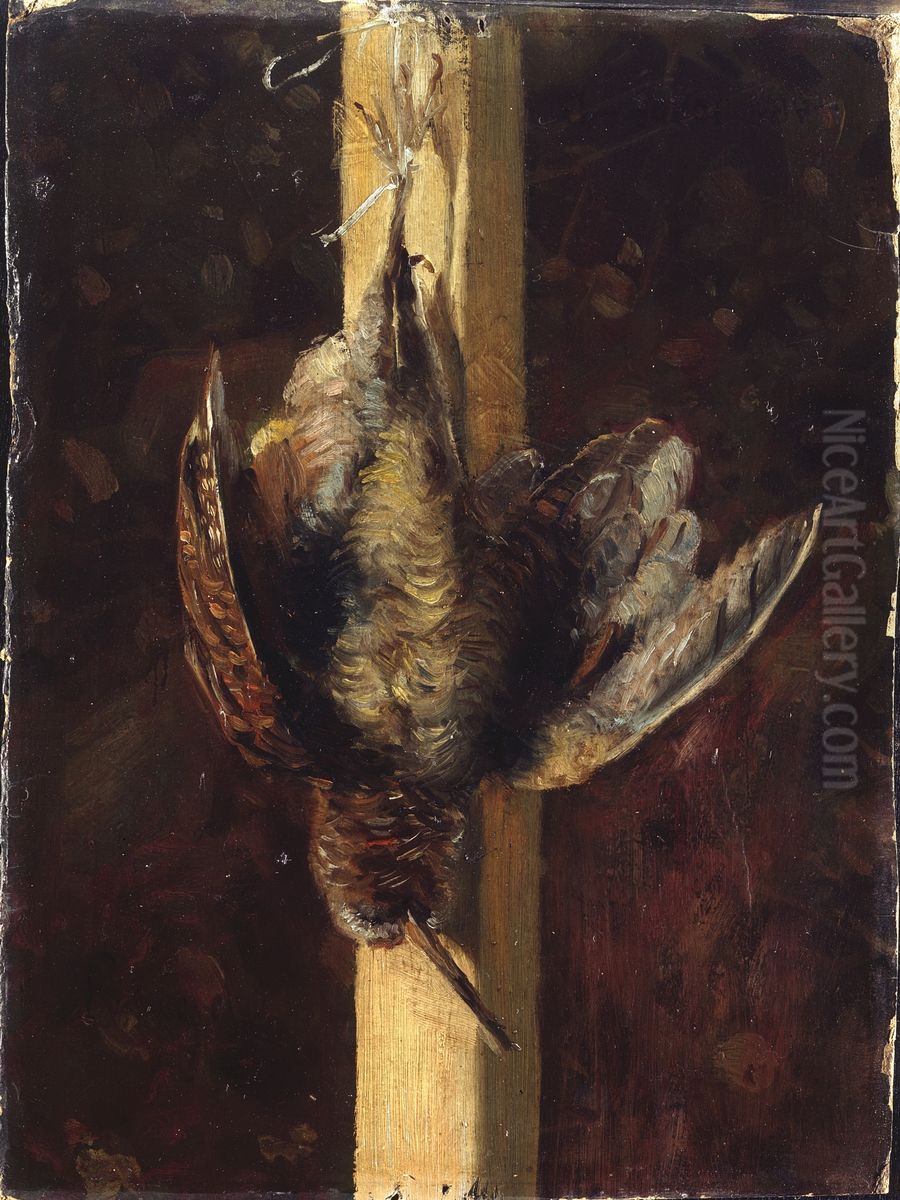 Ringdue Oil Painting by Lars Jorde