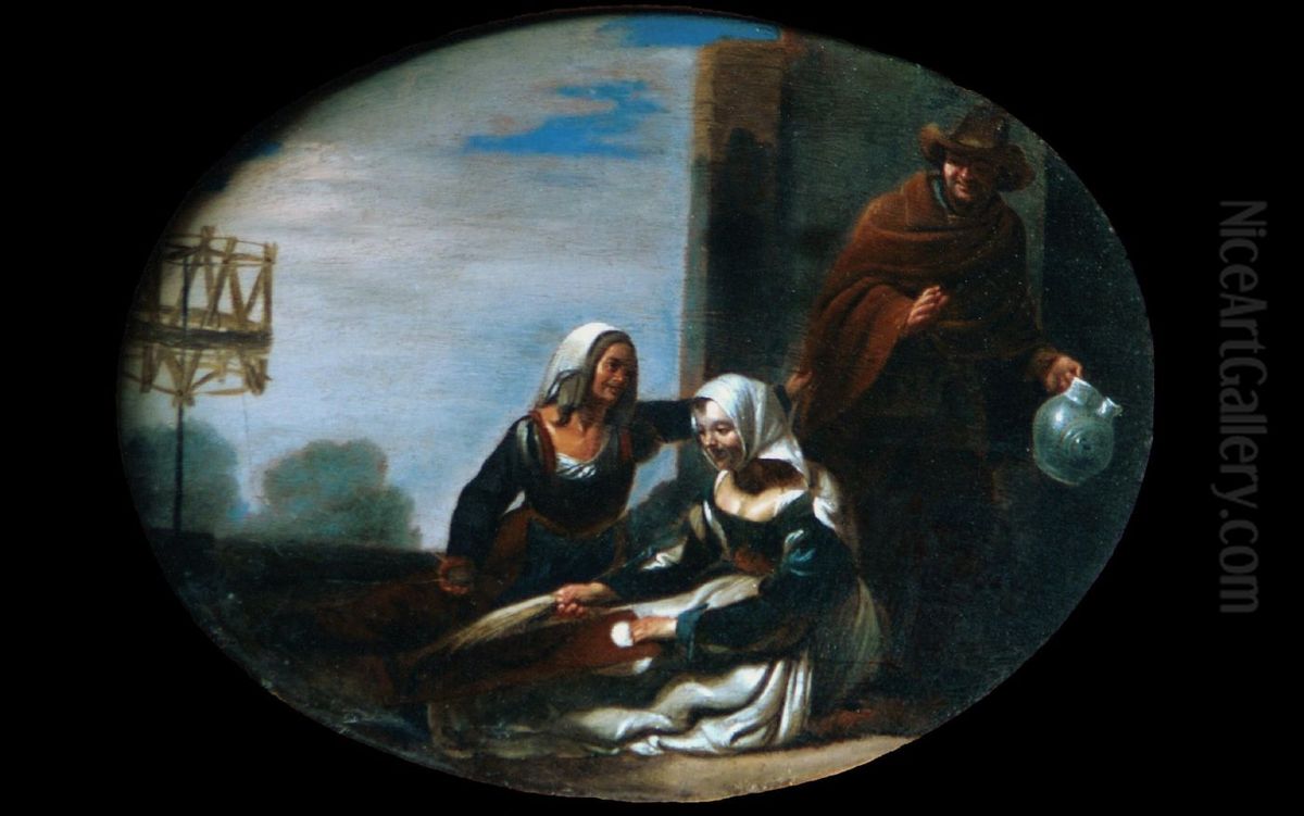 The welders Oil Painting by Michelangelo Cerquozzi