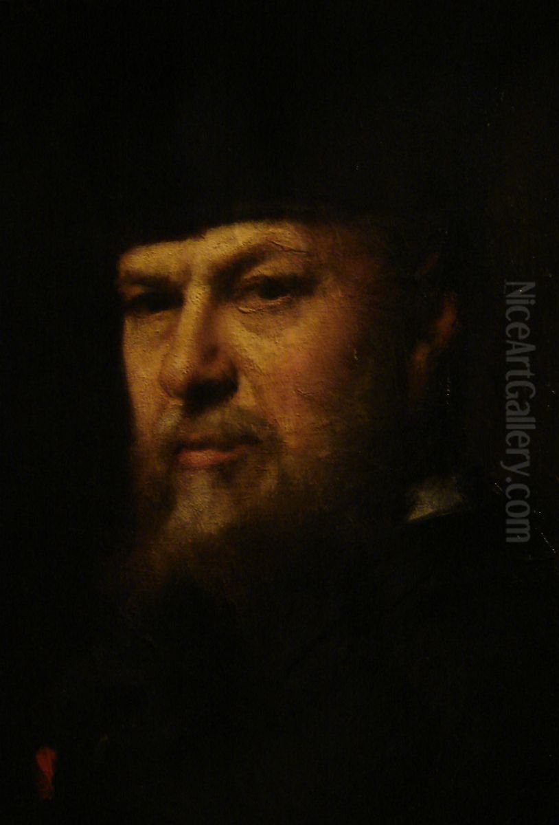 Autoportrait Oil Painting by Jean-Jacques Henner