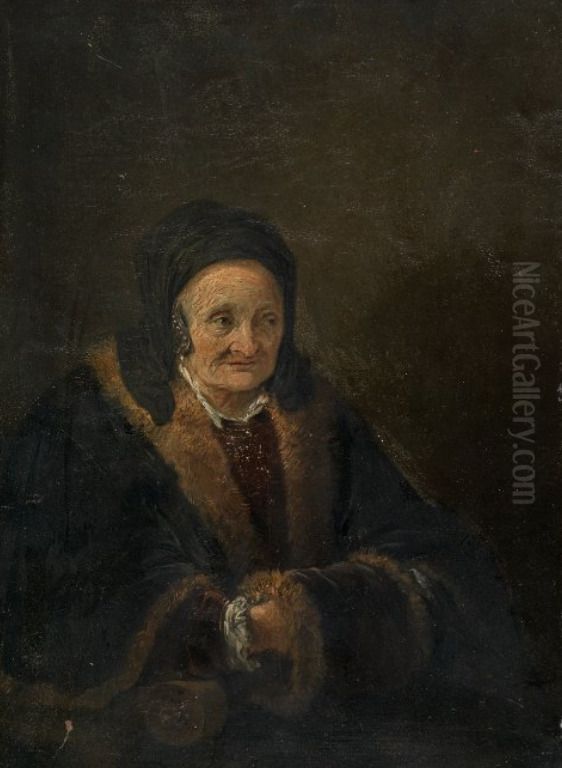 Old woman in an armchair Oil Painting by David Teniers the Younger