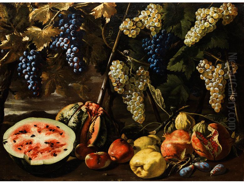 Still life Oil Painting by Michelangelo Cerquozzi