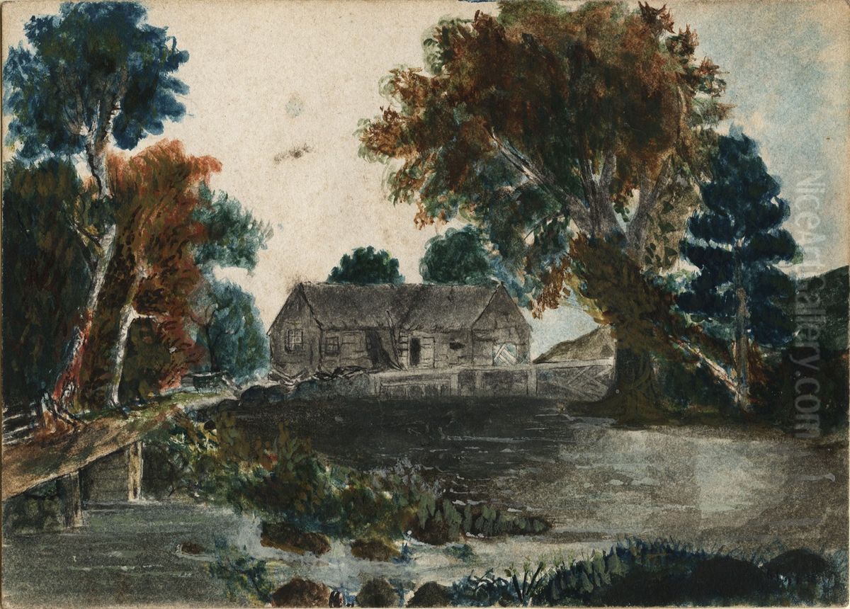 Farm Scene Oil Painting by Winslow Homer