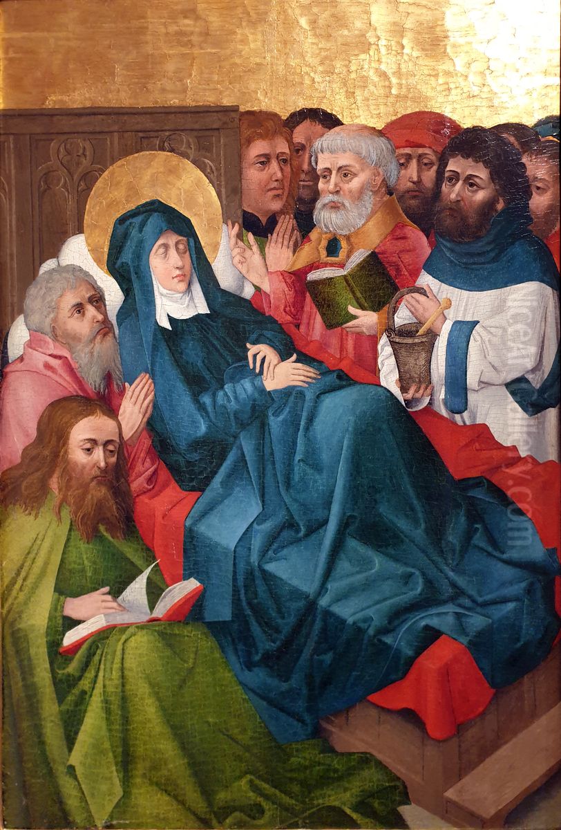 The death of Mary Oil Painting by Hans Pleydenwurff